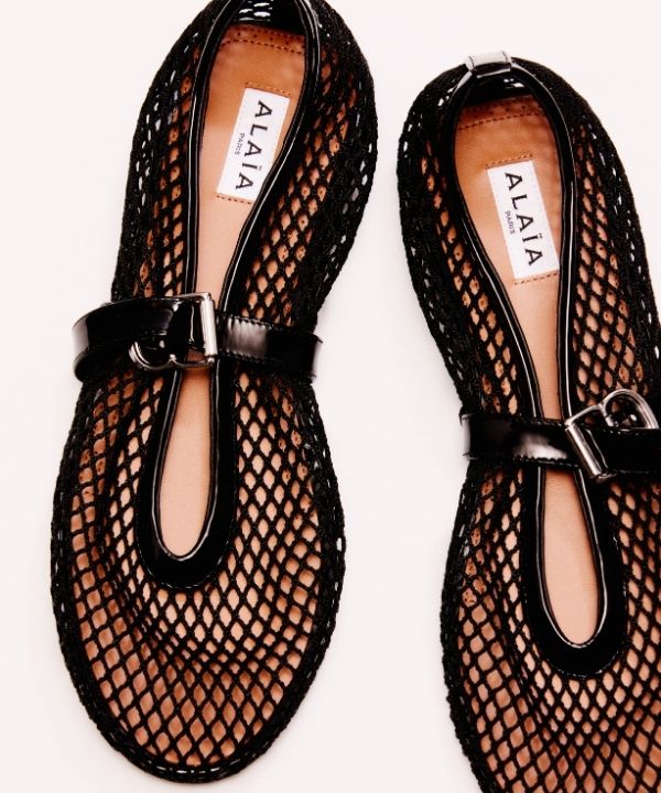 Green and white sneaker