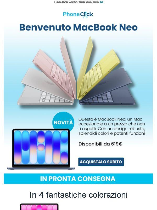 🚀 Un nuovo Mac a 619€? Con MacBook Neo adesso è possibile!