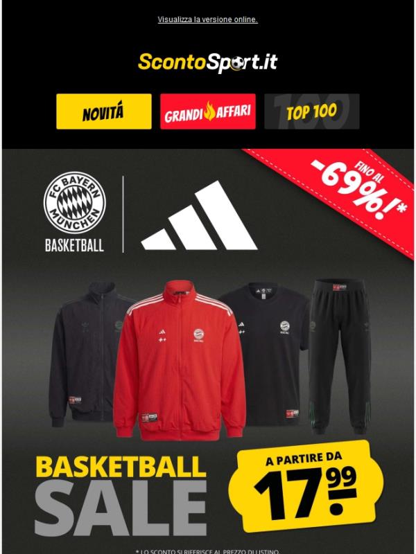 🆕 Saldi adidas Basketball a partire da 17,99 €