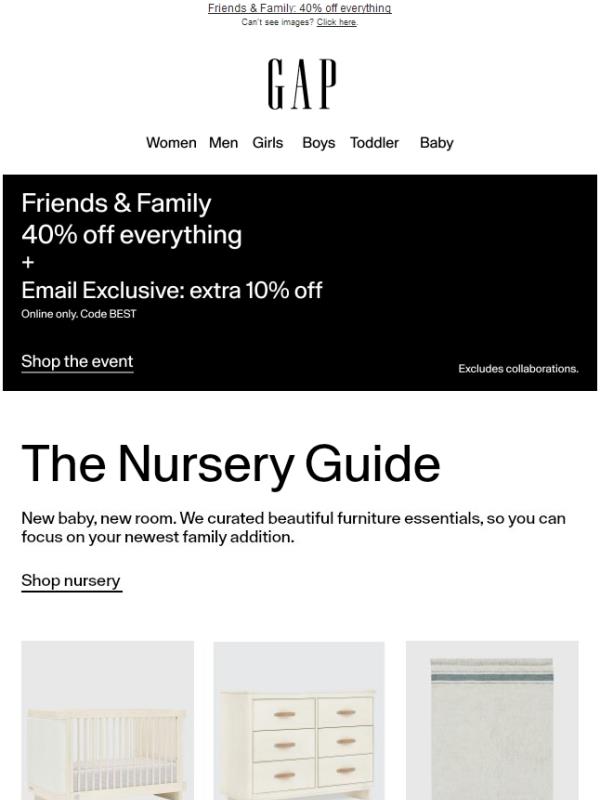 babyGap nursery goods