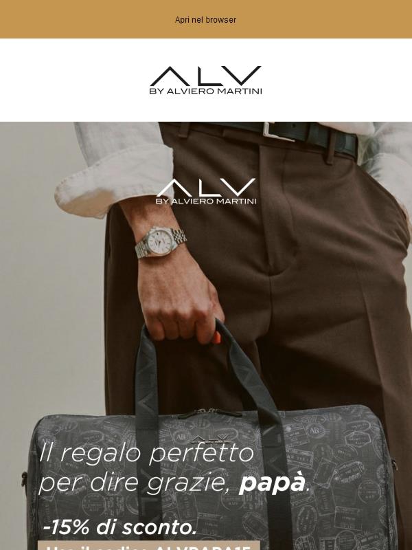 👔Il regalo perfetto per dire grazie, papà. -15% su ALV