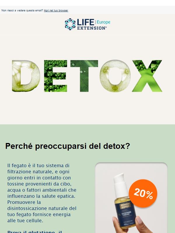 Il detox non è una moda. È biologia.