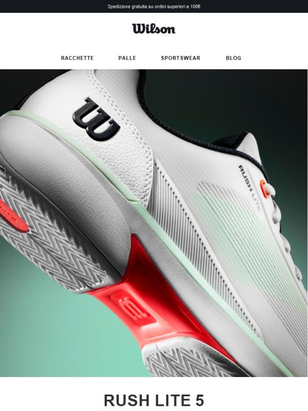 Le prestazioni che ti aspetti da Rush con il massimo della leggerezza: Rush Lite 5