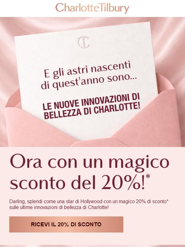 SCONTO DEL 20% SUGLI ULTIMI innovativi cosmetici! 🤩💫