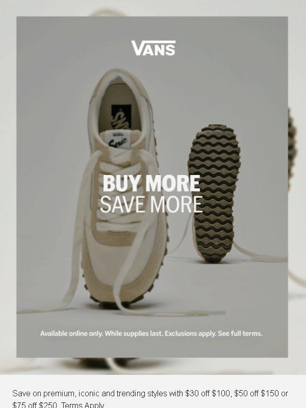 $30 off $100 on fan-favorite shoes