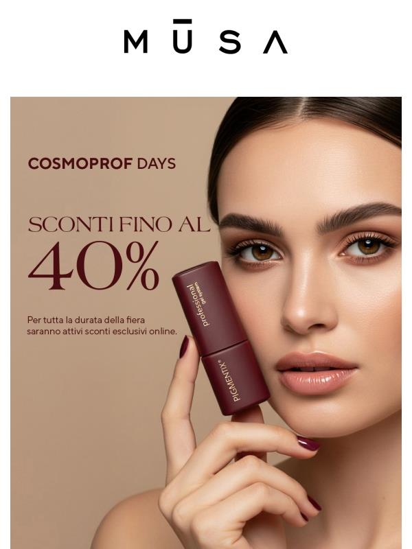 Non saremo in fiera… ma gli sconti sono ancora migliori