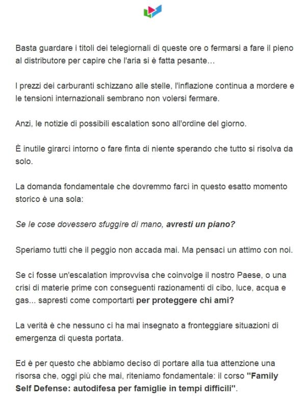 Non succede, ma se succede? Hai un piano?