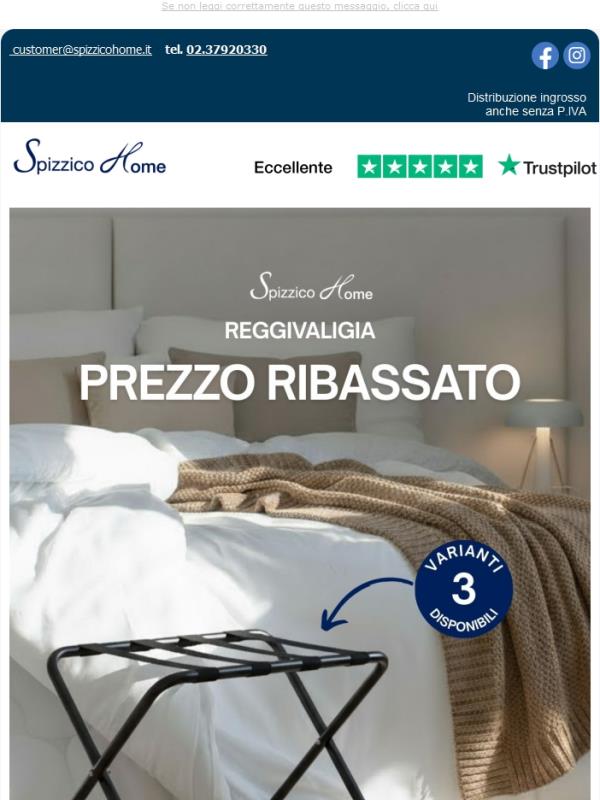 Reggivaligia ad un prezzo ribassato: ordina ora 💙✨