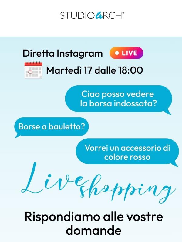 Sta per iniziare la diretta: prepara la tua domanda