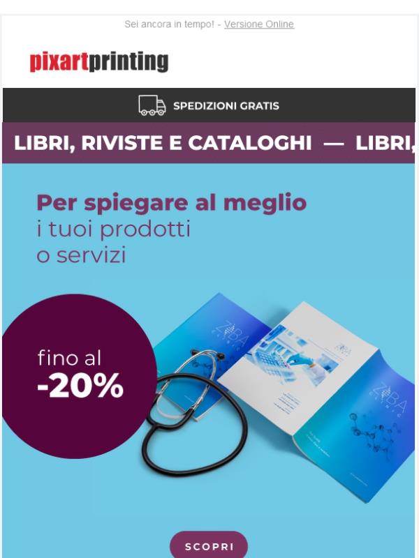 La promo continua! Riviste, libri e cataloghi fino al -20%!
