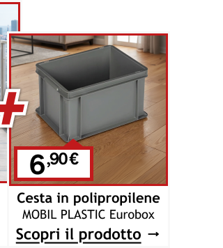 Cesta in polipropilene MOBIL PLASTIC Eurobox 9,99 &euro;