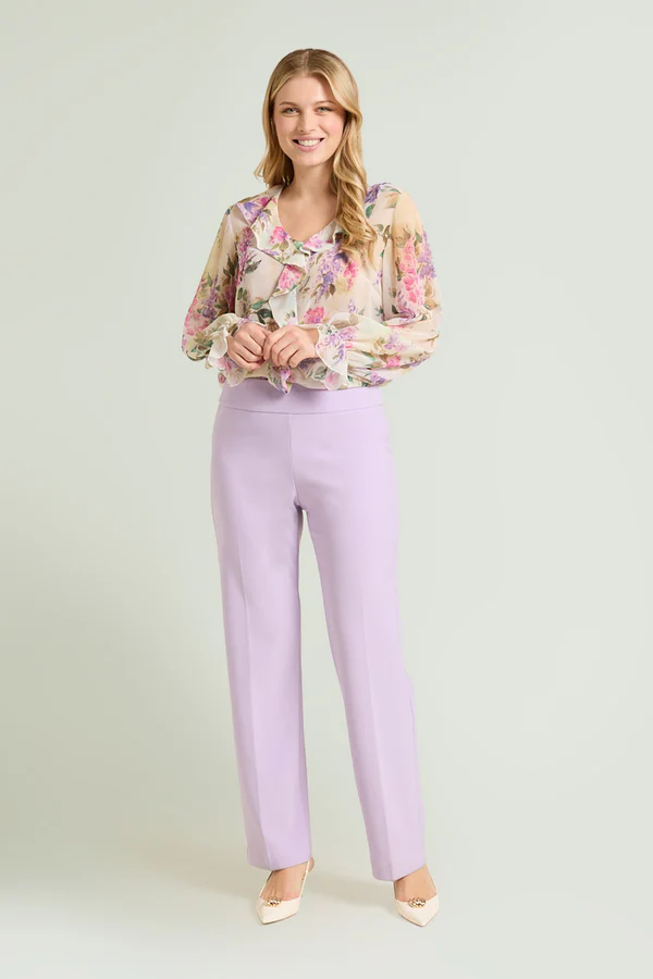 PANTALONI PULL-ON DRITTI IN COMPACT STRETCH