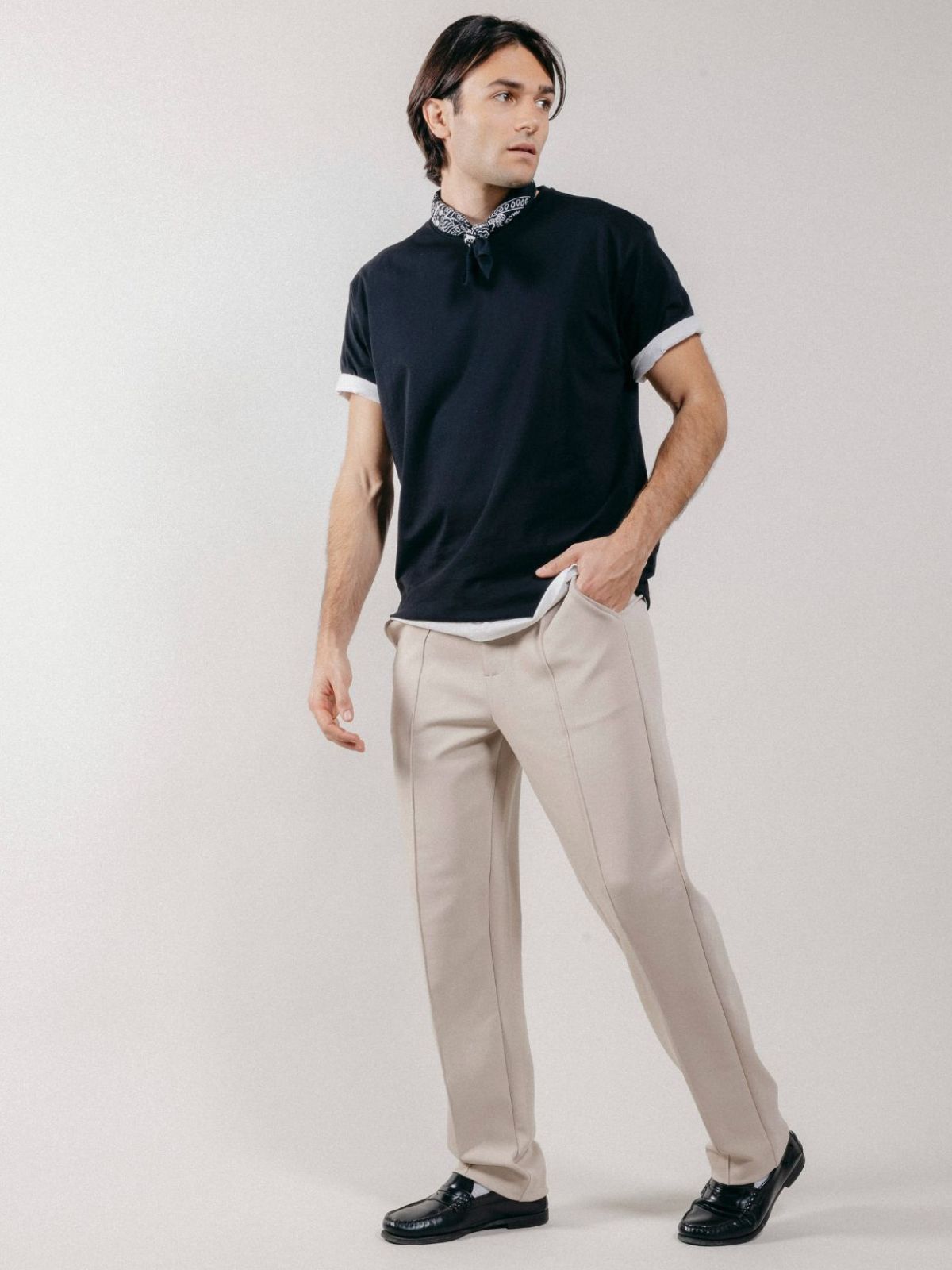 Pantalone Chino in Interlock Beige