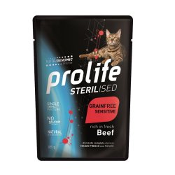 Image of Prolife Sterilised Manzo e patate umido gatto