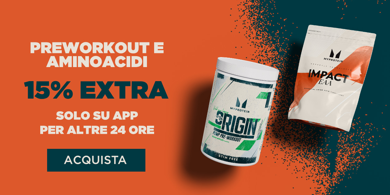 15% extra aminoacidi e preworkout