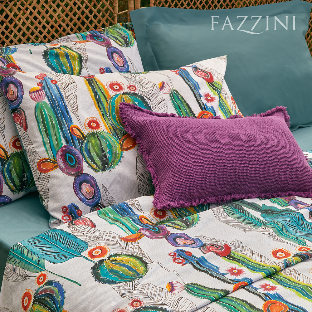 Image of COMPLETO LENZUOLA COPRILETTO FRIDA MATRIMONIALE FAZZINI