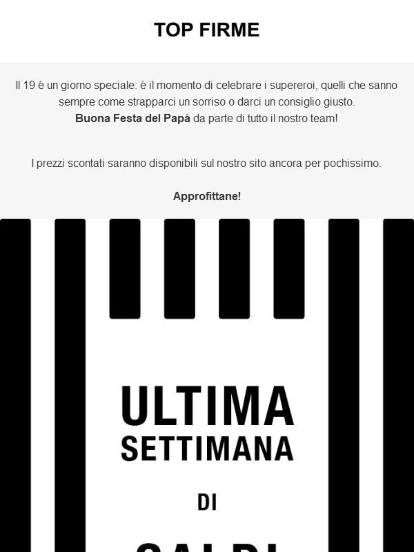Auguri papà.. ancora saldi