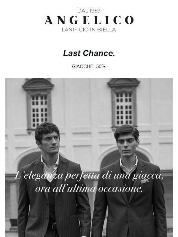 Last Chance | Giacche Uomo e Donna -50% ✨