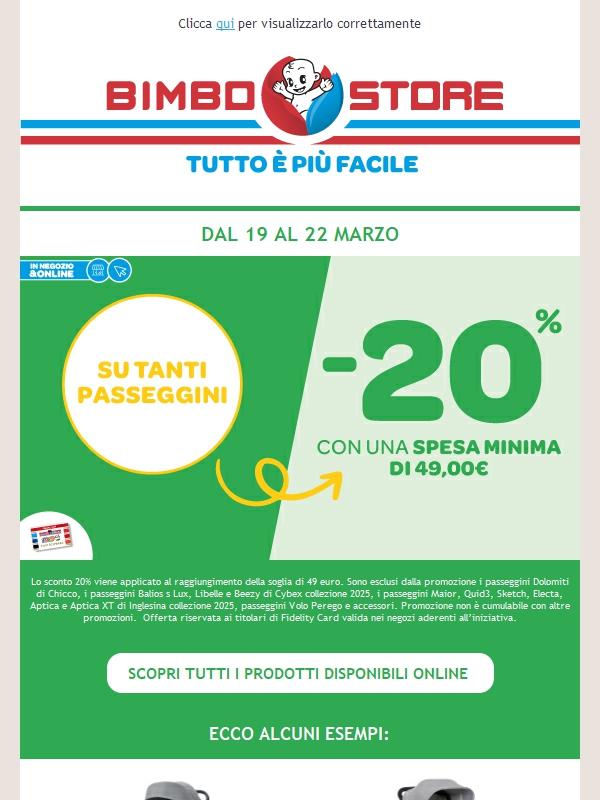 😎✨Huggies e Passeggini dal 19 al 22.03!