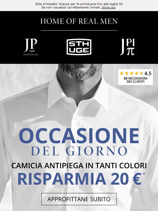 Il tempo stringe ⏰ Camicia antipiega solo 39,99 €