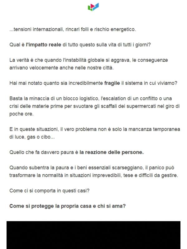 Il pericolo è solo in TV? (situazione attuale)