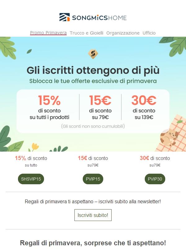 🌷Abbonamento di primavera: -15% e vantaggi extra ti aspettano!