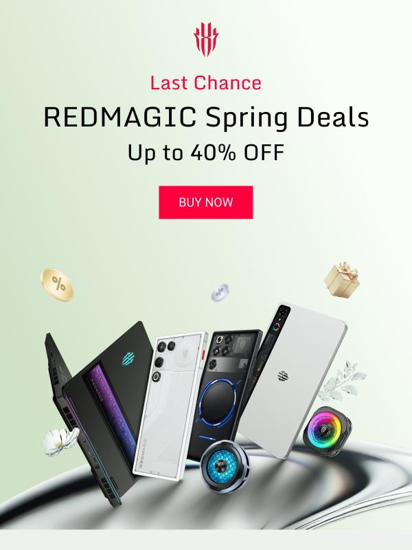 🌸 Last Chance — Save up to 40% on REDMAGIC Deals