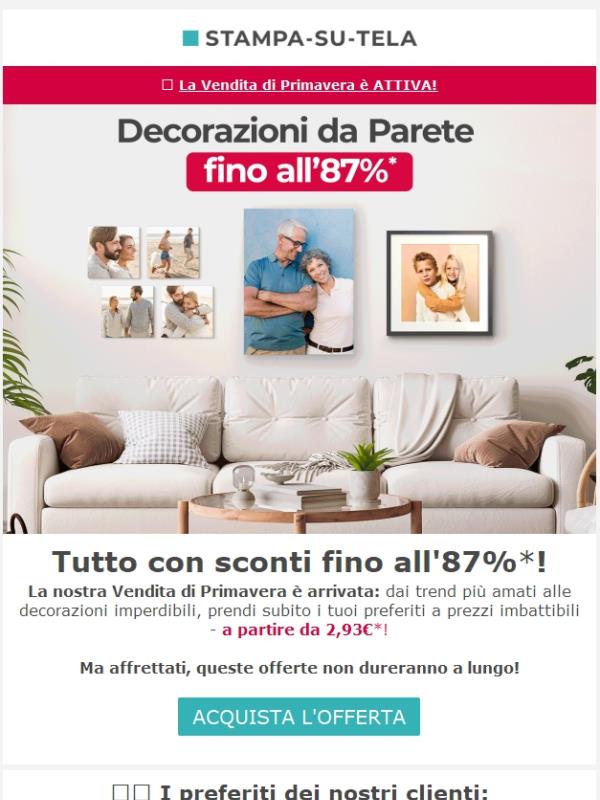 Offerta speciale per te! Risparmia fino all'87%!
