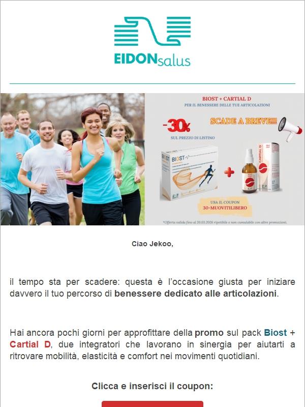 Ultimi giorni: -30% sul pack BIOST + CARTIAL D