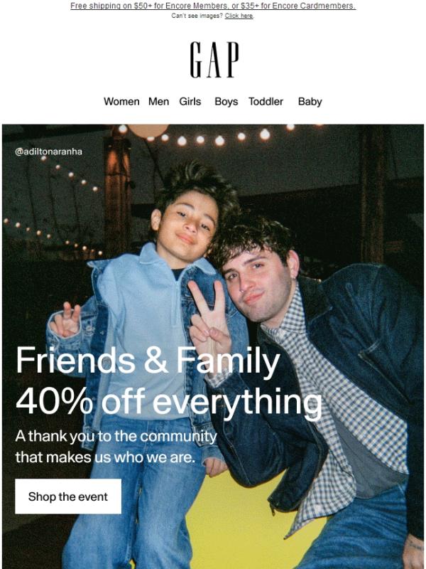 Everything is 40% off & you get a special email-only deal