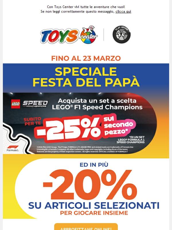 ♟️ PLAY 4EVER - Speciale Festa del papà, scopri le promozioni!