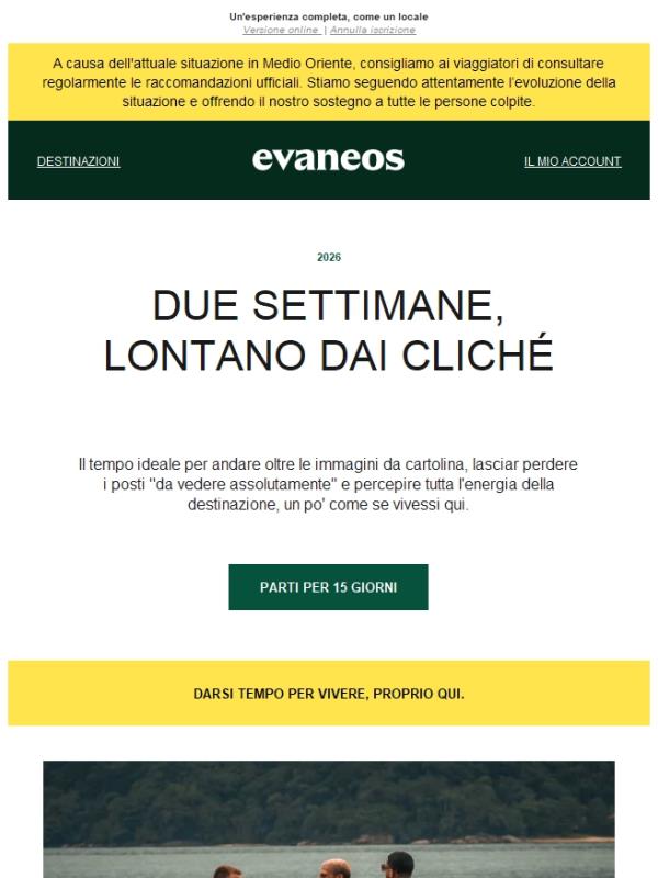 Sentirsi come a casa, per 15 giorni