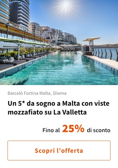 Un 5* da sogno a Malta con viste mozzafiato su La Valletta