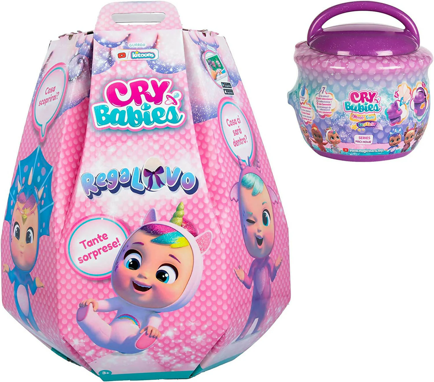 Cry Babies Uovo Di Pasqua Giocattolo 2023 Scatola a Sorpresa Piena Di Regali Inaspettati E Divertenti, Multicolore Cry Babies Easter Egg Imc Toys