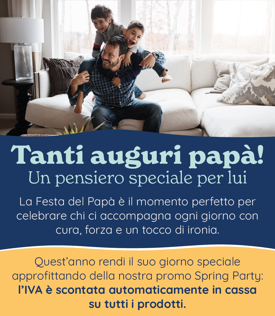 Festa del papà: tanti auguri da LisolaStore