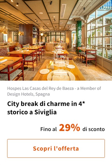 City break di charme in 4* storico a Siviglia
