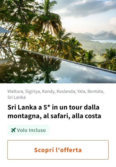 Sri Lanka a 5* in un tour dalla montagna, al safari, alla costa