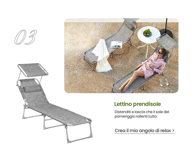  Lettino prendisole