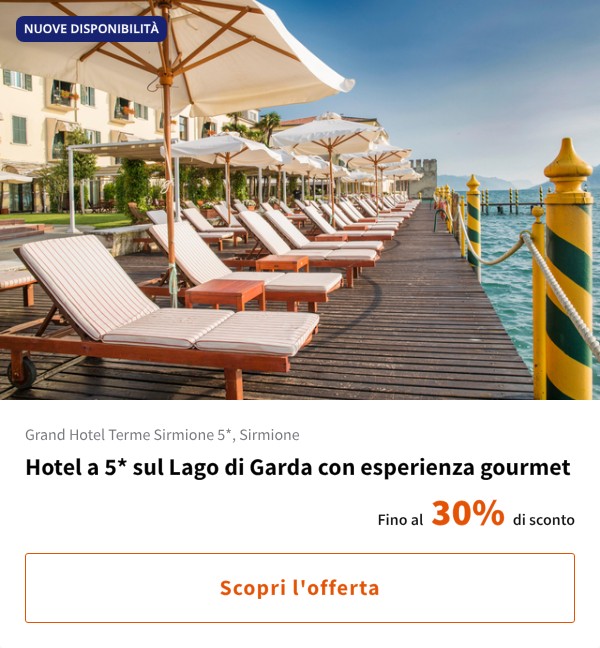 Hotel a 5* sul Lago di Garda con esperienza gourmet