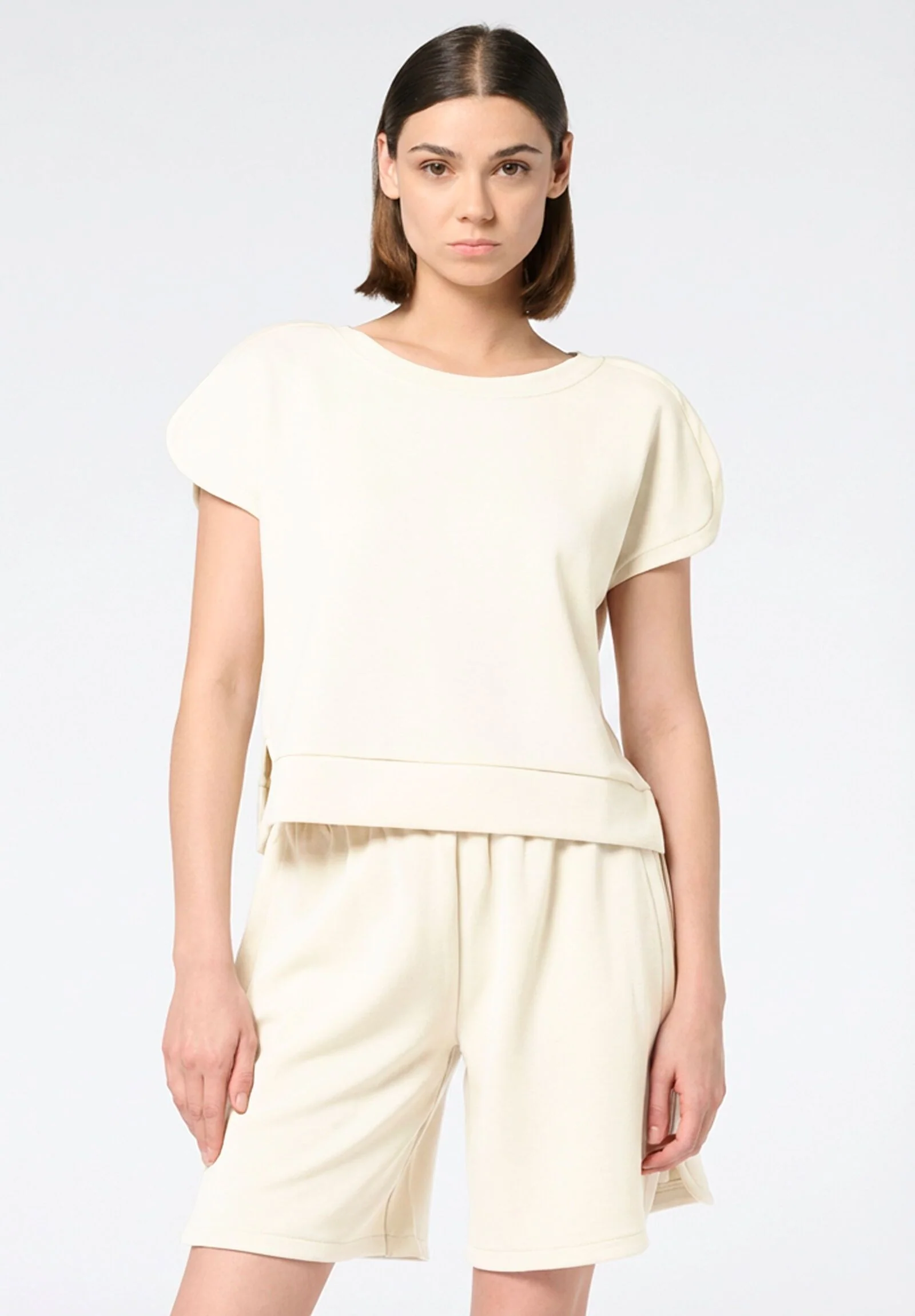 Image of T-shirt in Tessuto Tecnico Modal Boarding Pass - Avorio