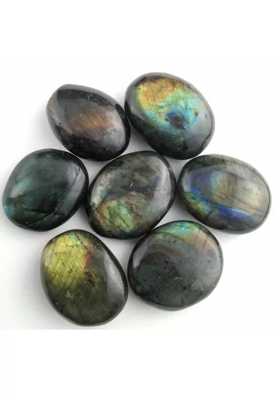 Image of Labradorite Burattato Grande Minerali Altissima Qualità A+ Cristalloterapia Zen