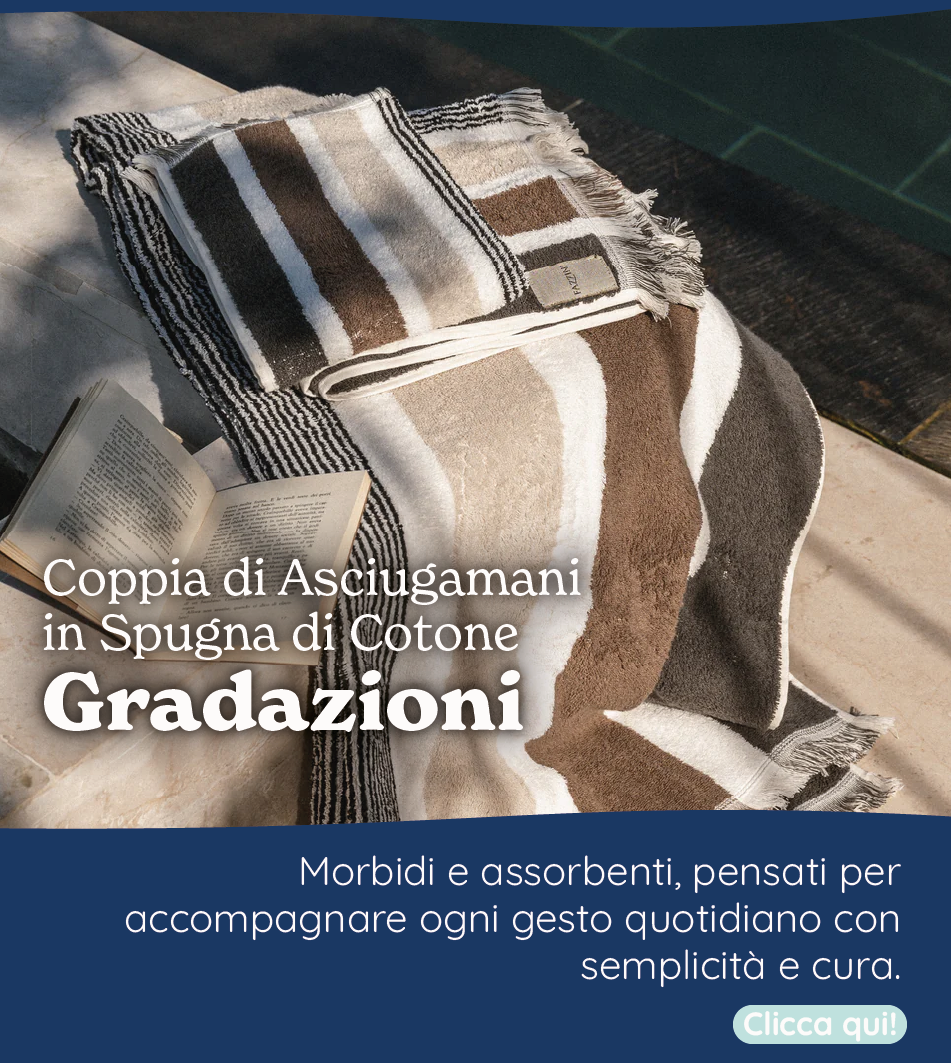 Coppia di Asciugamani in Spugna di Cotone - Gradazioni
