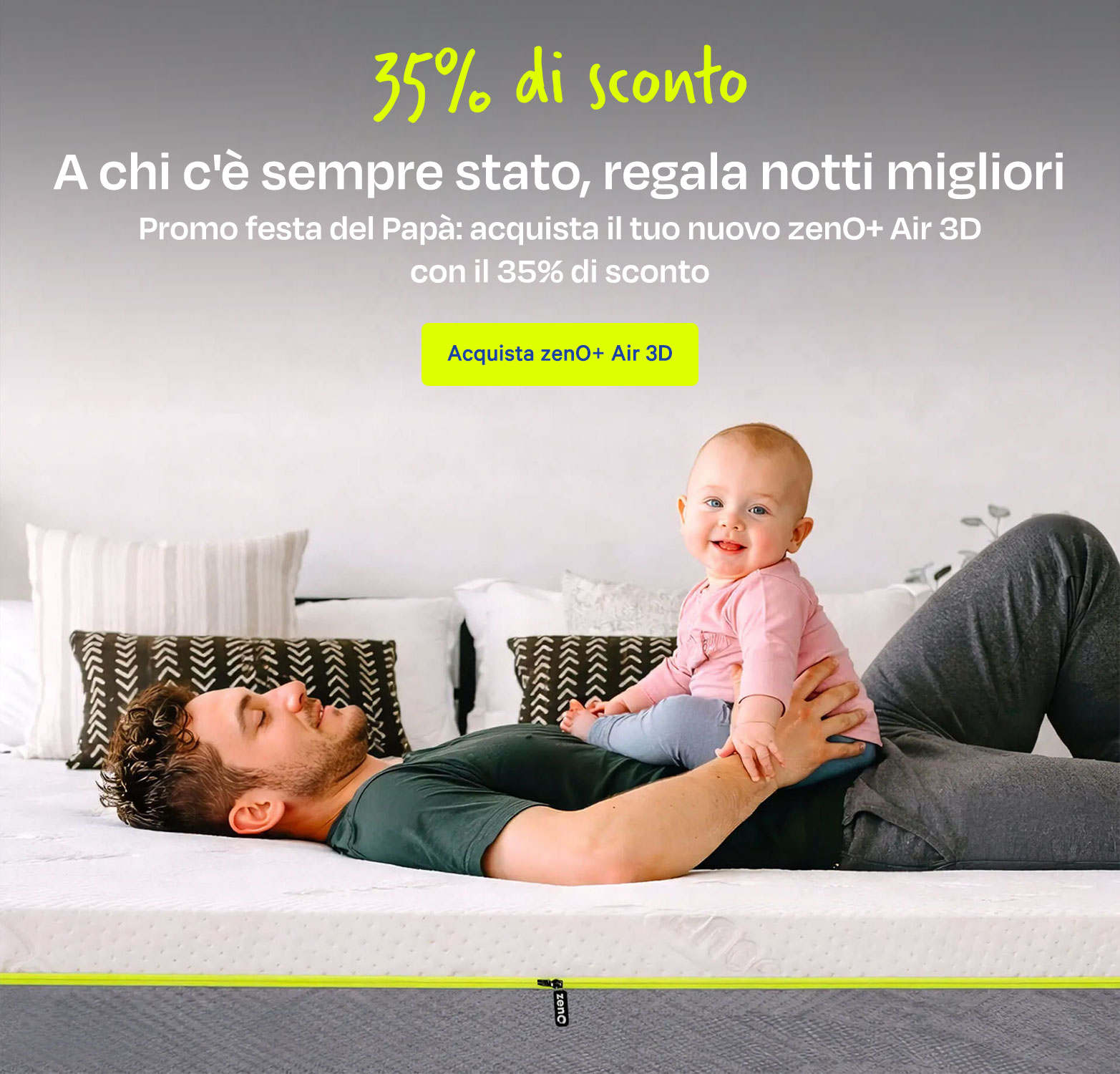 Nuovo zenO Air 3D: scopri la nuova tecnologia con il 25% di sconto