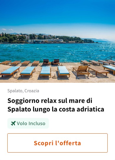 Soggiorno relax sul mare di Spalato lungo la costa adriatica