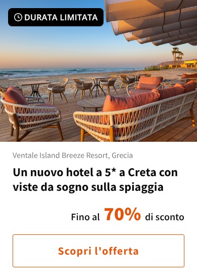 Un nuovo hotel a 5* a Creta con viste da sogno sulla spiaggia