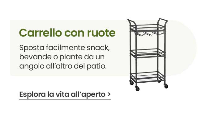 Carrello con ruote