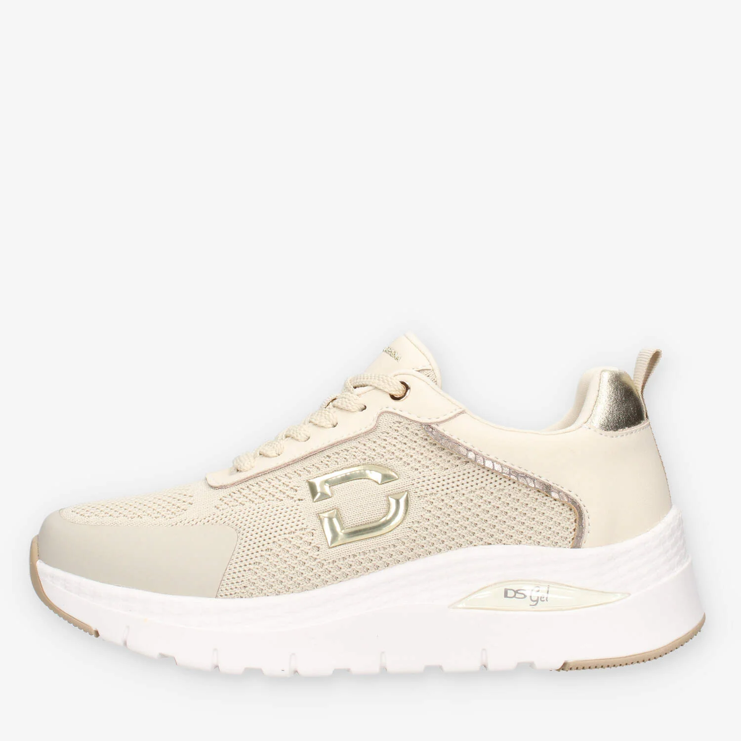 Image of Donna Serena 145671DM-BEIGE-PLAT Sneakers beige e platino da donna