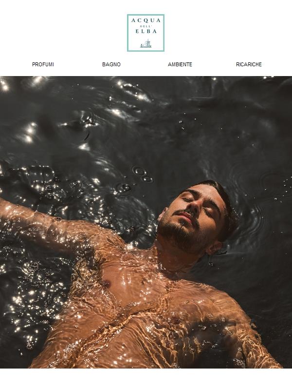 I profumi da uomo di Acqua dell'Elba: cinque modi di vivere il mare