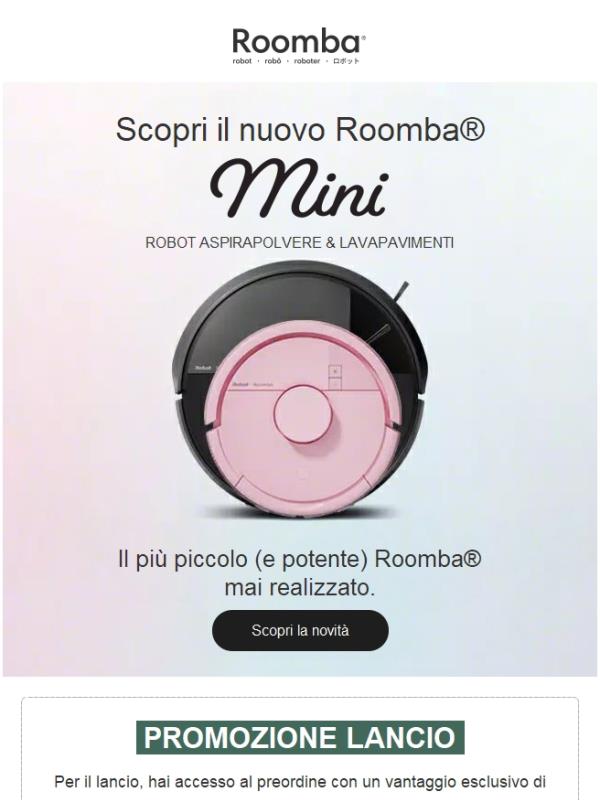 Il Roomba® più piccolo di sempre è arrivato!