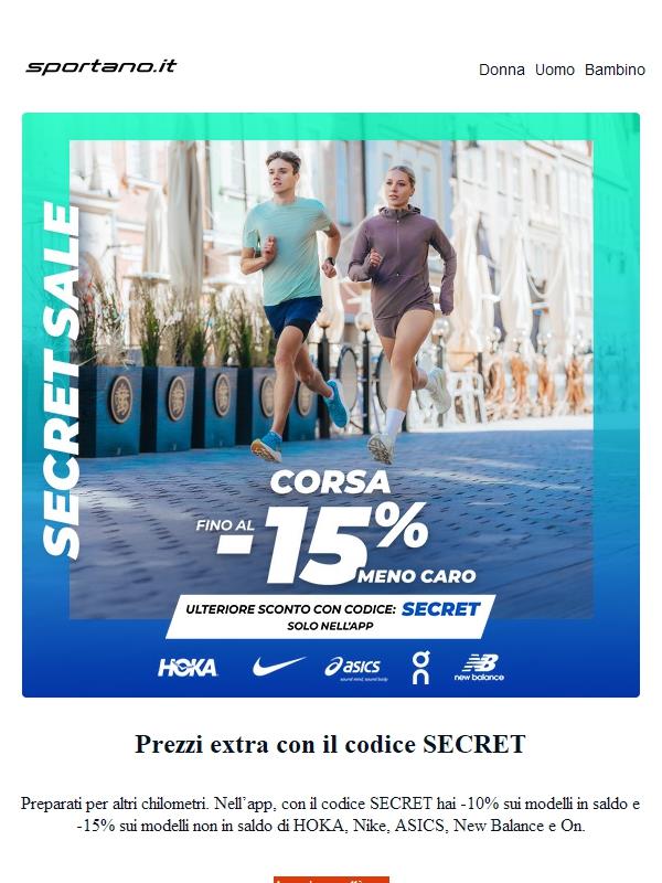 Secret Sale per i runner – sconto extra disponibile solo sull’app!